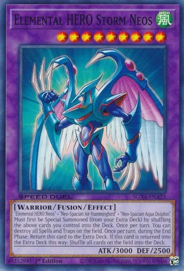 Elemental HERO Storm Neos Speed Duel GX: Midterm Destruction Yu-Gi-Oh! card