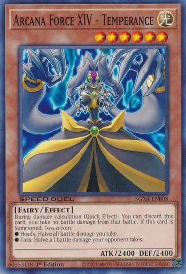 Arcana Force XIV Temperance Speed Duel GX: Midterm Destruction Yu-Gi-Oh! card