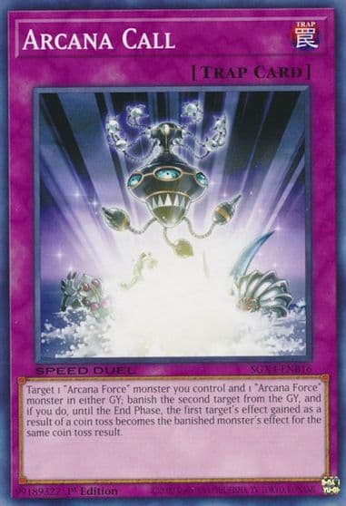 Arcana Call Speed Duel GX: Midterm Destruction Yu-Gi-Oh! card