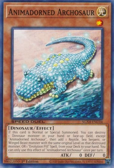 Animadorned Archosaur Speed Duel GX: Midterm Destruction Yu-Gi-Oh! card