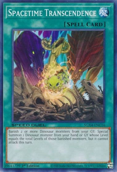 Spacetime Transcendence Speed Duel GX: Midterm Destruction Yu-Gi-Oh! card