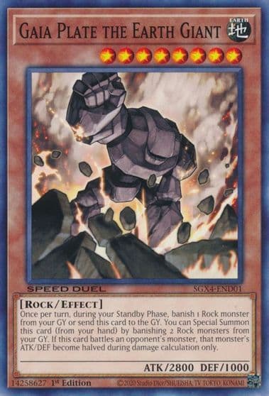 Gaia Plate the Earth Giant Speed Duel GX: Midterm Destruction Yu-Gi-Oh! card
