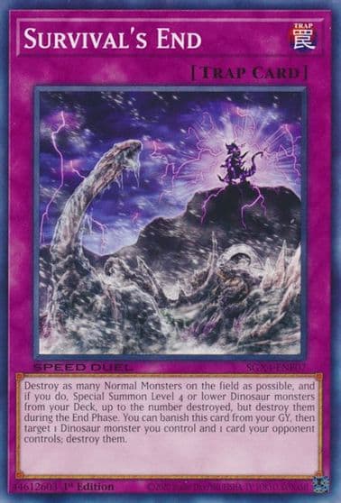 Survivals End Speed Duel GX: Midterm Destruction Yu-Gi-Oh! card