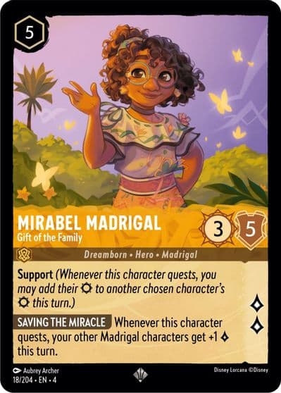 Mirabel Madrigal Gift of the Family Ursula's Return Lorcana card