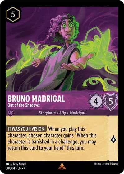Bruno Madrigal Out of the Shadows Ursula's Return Lorcana card