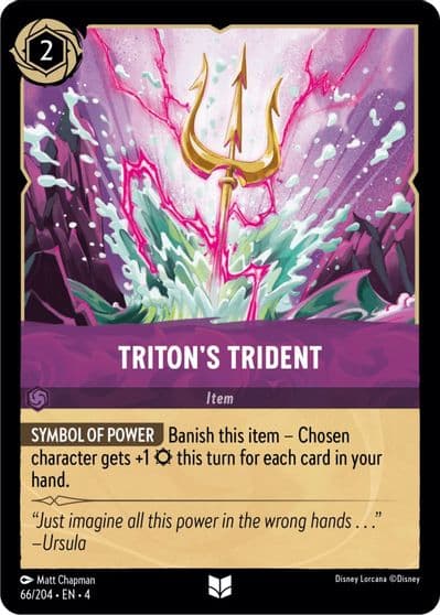 Tritons Trident Ursula's Return Lorcana card