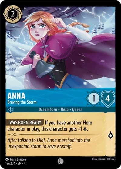 Anna Braving the Storm Ursula's Return Lorcana card