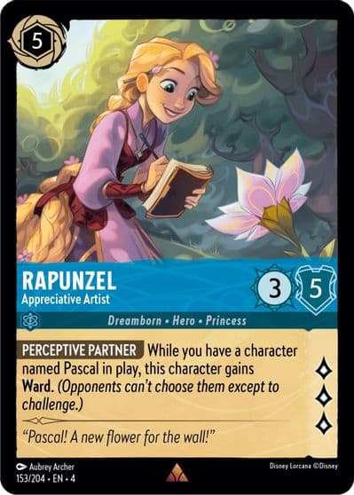 Rapunzel Appreciative Artist Ursula's Return Lorcana card