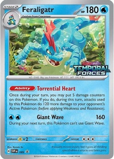 Feraligatr - 089 (Prerelease) SV: Scarlet & Violet Promo Cards Pokemon card