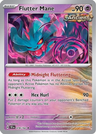 Flutter Mane Deck Exclusives Pokemon card