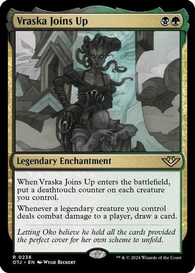 Vraska Joins Up Outlaws of Thunder Junction Magic card