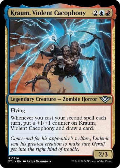 Kraum Violent Cacophony Outlaws of Thunder Junction Magic card