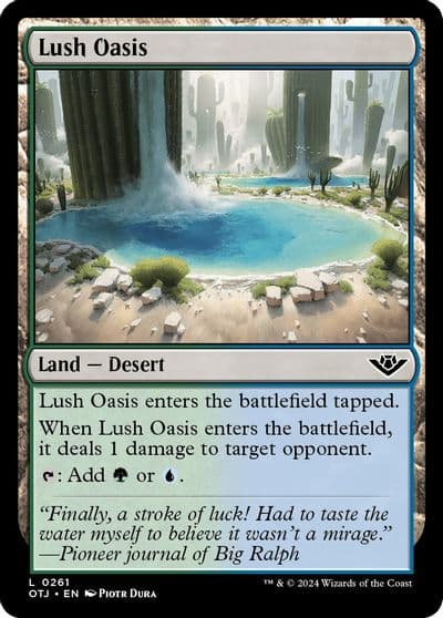Lush Oasis Outlaws of Thunder Junction Magic card
