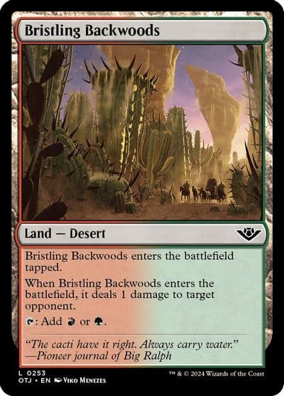 Bristling Backwoods Outlaws of Thunder Junction Magic card