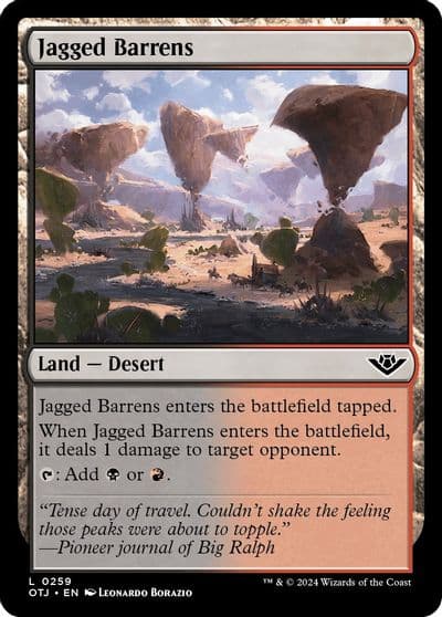 Jagged Barrens Outlaws of Thunder Junction Magic card