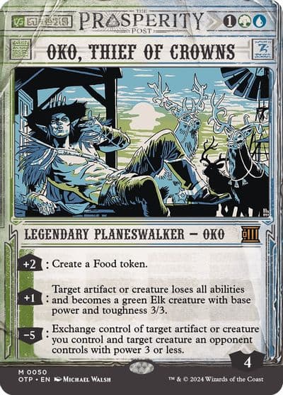 Oko Thief of Crowns Outlaws of Thunder Junction: Breaking News Magic card