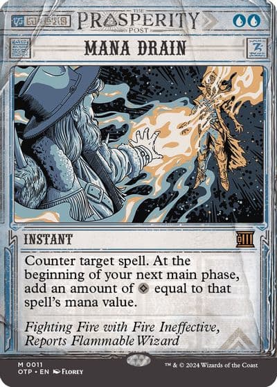 Mana Drain Outlaws of Thunder Junction: Breaking News Magic card