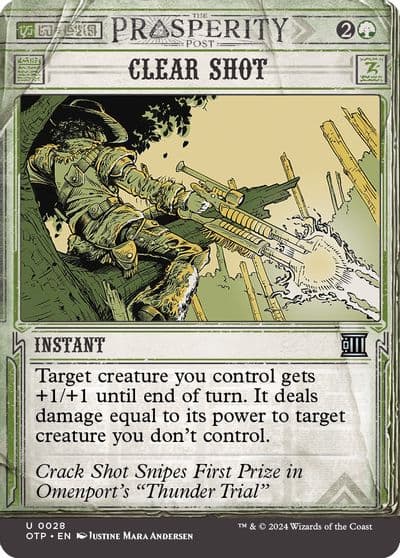 Clear Shot Outlaws of Thunder Junction: Breaking News Magic card