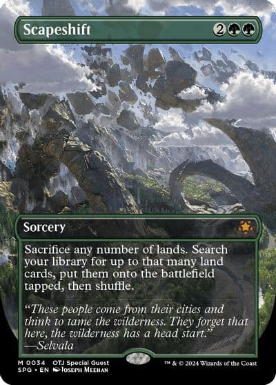 Scapeshift Borderless Special Guests Magic card