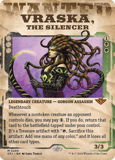 Vraska the Silencer Showcase Outlaws of Thunder Junction Magic card