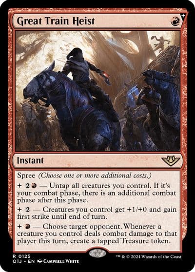 Great Train Heist Outlaws of Thunder Junction Magic card
