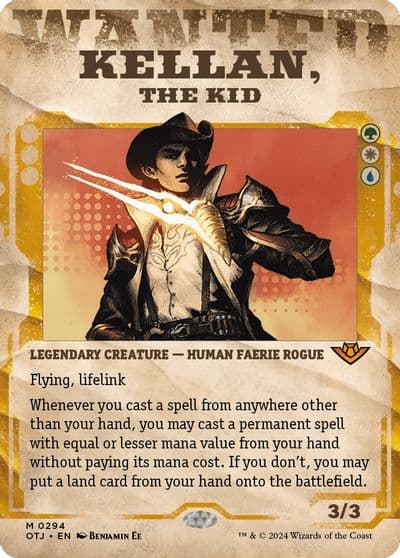 Kellan the Kid Showcase Outlaws of Thunder Junction Magic card
