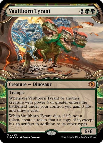 Vaultborn Tyrant Showcase Outlaws of Thunder Junction: The Big Score Magic card