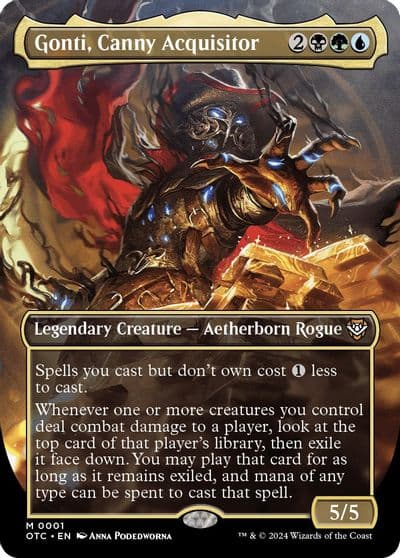 Gonti Canny Acquisitor Borderless Commander: Outlaws of Thunder Junction Magic card