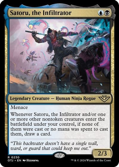 Satoru the Infiltrator Outlaws of Thunder Junction Magic card