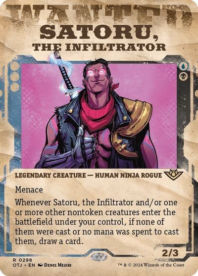 Satoru the Infiltrator Showcase Outlaws of Thunder Junction Magic card
