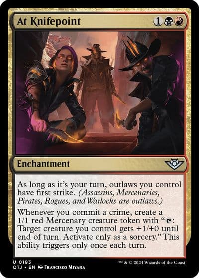 At Knifepoint Outlaws of Thunder Junction Magic card