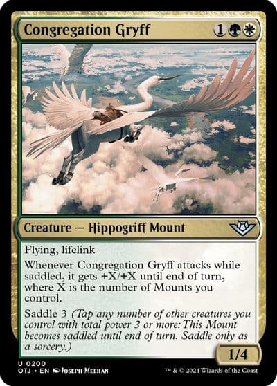 Congregation Gryff Outlaws of Thunder Junction Magic card