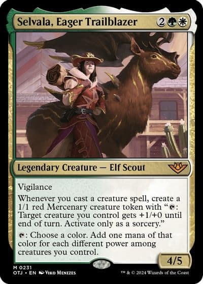 Selvala Eager Trailblazer Outlaws of Thunder Junction Magic card