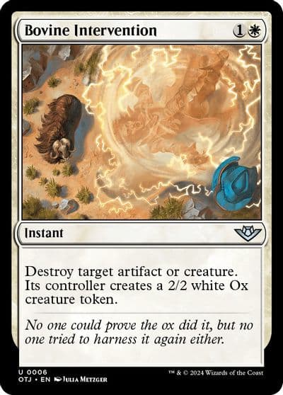 Bovine Intervention Outlaws of Thunder Junction Magic card