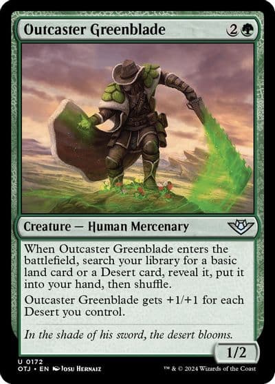 Outcaster Greenblade Outlaws of Thunder Junction Magic card