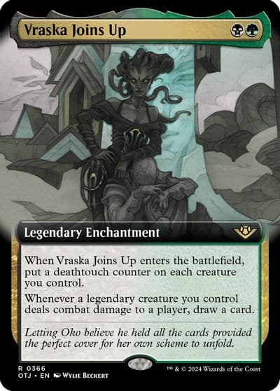 Vraska Joins Up Extended Art Outlaws of Thunder Junction Magic card