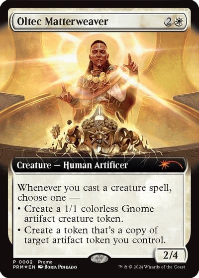 Oltec Matterweaver Extended Art Launch Party & Release Event Promos Magic card