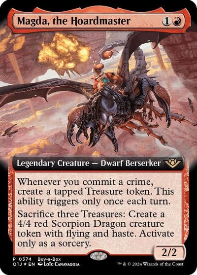 Magda the Hoardmaster Extended Art Buy-A-Box Promos Magic card