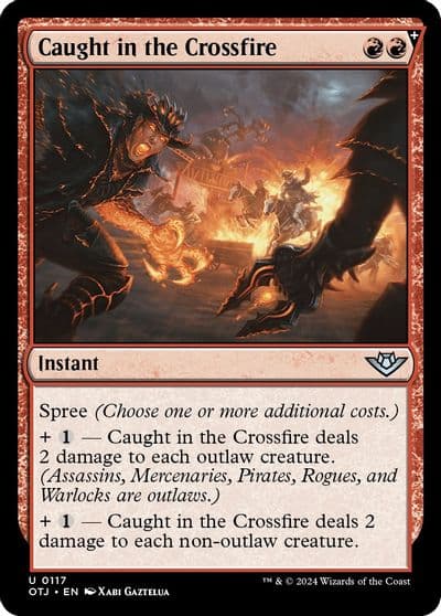 Caught in the Crossfire Outlaws of Thunder Junction Magic card