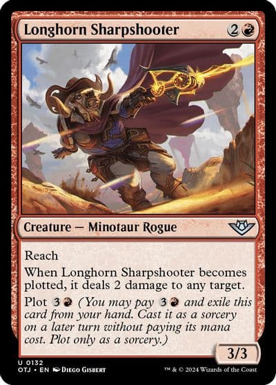 Longhorn Sharpshooter Outlaws of Thunder Junction Magic card