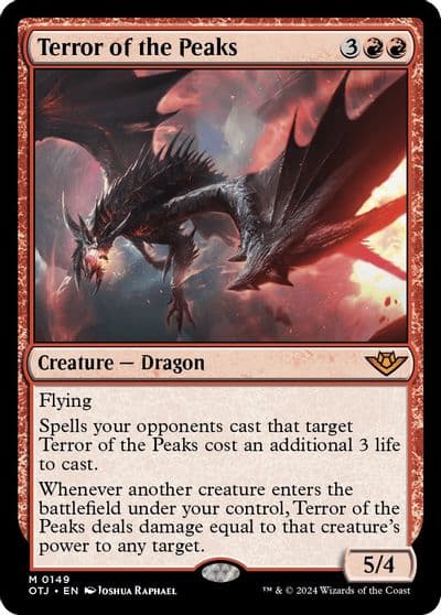 Terror of the Peaks Outlaws of Thunder Junction Magic card