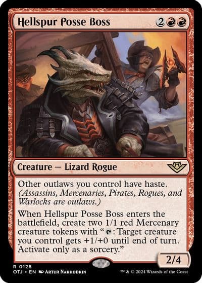 Hellspur Posse Boss Outlaws of Thunder Junction Magic card