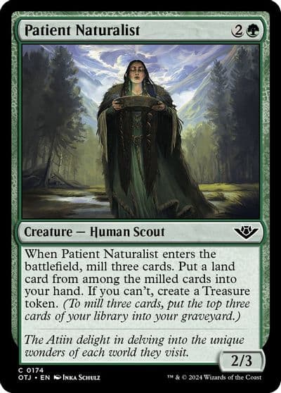 Patient Naturalist Outlaws of Thunder Junction Magic card