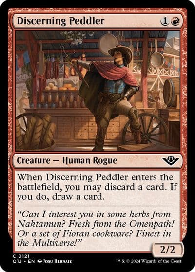 Discerning Peddler Outlaws of Thunder Junction Magic card