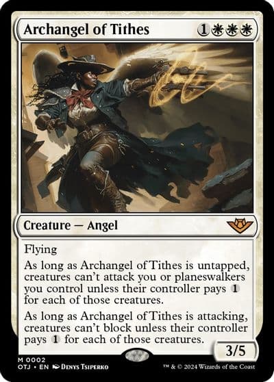 Archangel of Tithes Outlaws of Thunder Junction Magic card