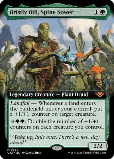 Bristly Bill Spine Sower Extended Art Outlaws of Thunder Junction Magic card