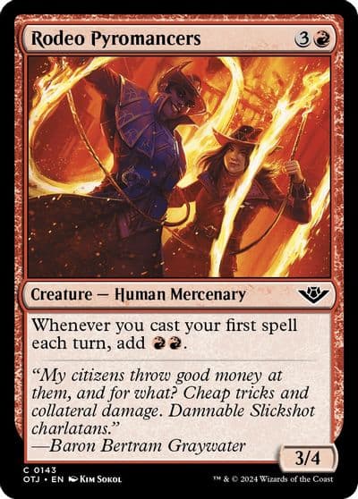 Rodeo Pyromancers Outlaws of Thunder Junction Magic card