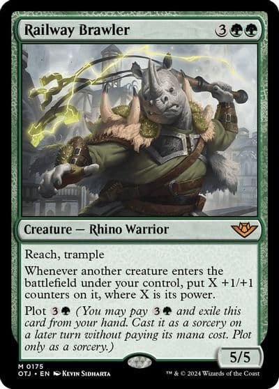 Railway Brawler Outlaws of Thunder Junction Magic card