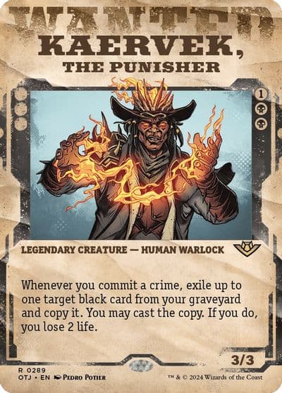 Kaervek the Punisher Showcase Outlaws of Thunder Junction Magic card