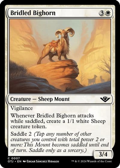 Bridled Bighorn Outlaws of Thunder Junction Magic card